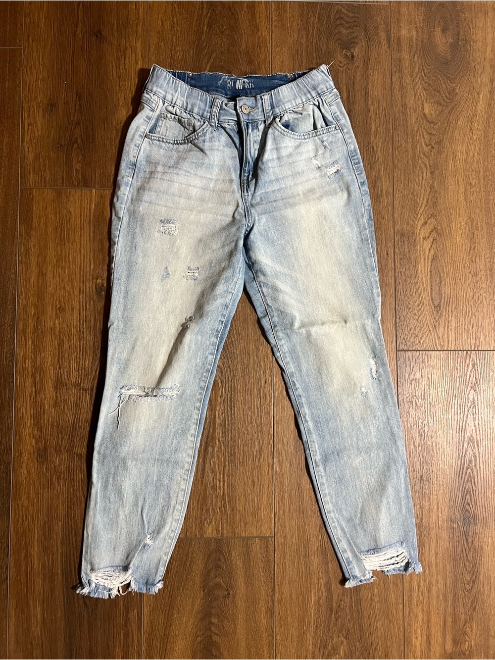 Refresh Distressed Light Blue Boyfriend Jeans